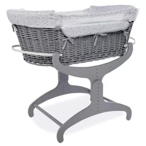 Clair de Lune Stars and Stripes Bedside Crib