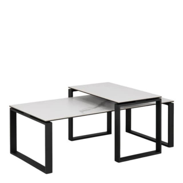 Furniture To Go Katrine Coffee Table Set With White Ceramic Akranes Top