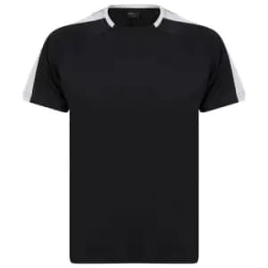 Finden and Hales Unisex Team T-Shirt (L) (Black/White)