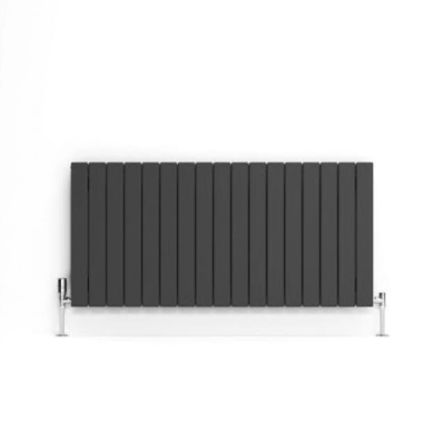 Terma Forte Metallic Grey Hydronic Horizontal Or Vertical Designer 2939Btu Radiator, (W)1254mm X (H)600mm