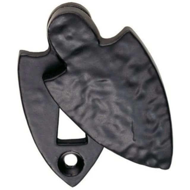 Loops Shield Deisgn Antique Covered Escutcheon Lock Profile 58 x 32mm Black Antique Black unisex