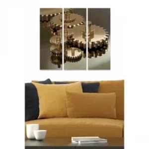 MDF2125169 Multicolor Decorative MDF Painting (3 Pieces)