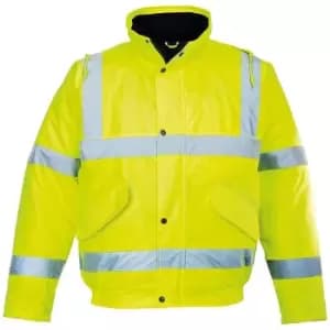 Portwest Unisex Hi-Vis Bomber Jacket (S463) / Workwear / Safetywear (S) (Yellow)