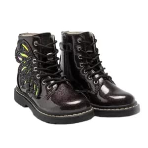 Lelli Kelly Fairy Wings Ankle Boots - Black Patent