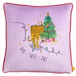 Purrfect Fabyuleous Cushion Pink/Lilac