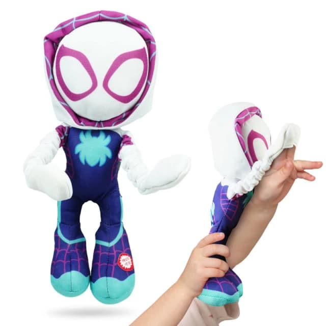 Spidey And His Amazing Friends Ghost Spidey Sling Shot Plush Female IL72801