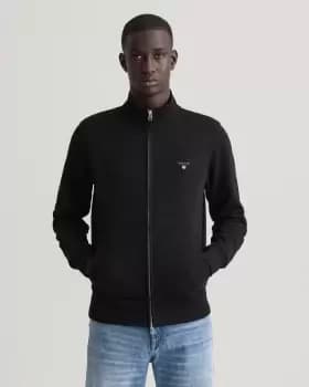 GANT Men Original Full-Zip Cardigan (L) Black