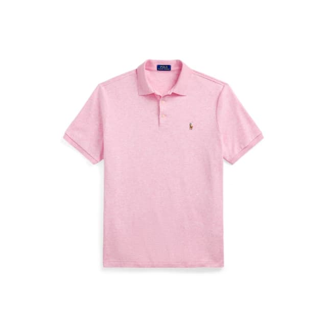 Polo Ralph Lauren Mens Slim Fit Short Sleeve Polo Shirt Carmel Pink male XL