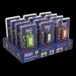 Rechargeable Head Torch Auto Sensor Black 2W COB LED Display Box of 12