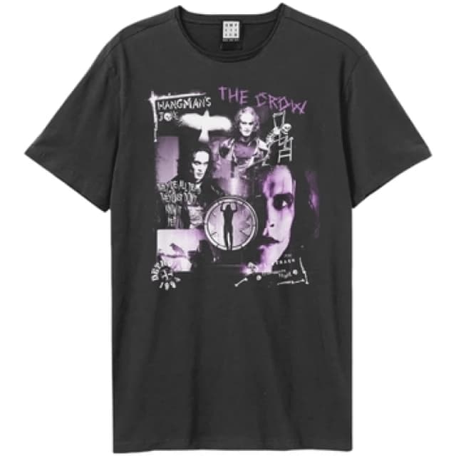 Amplified Amplified Men Hangman The Crow T-Shirt in Charcoal Size: X-Small Charcoal XS Male 5063652170793