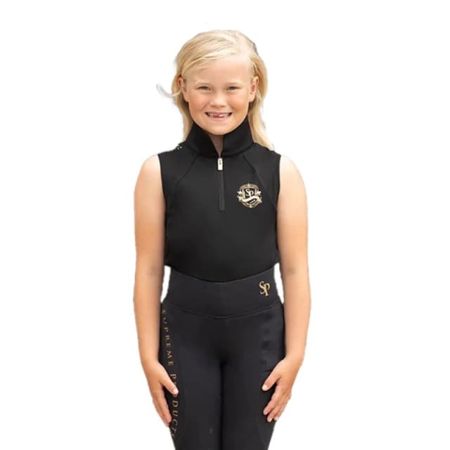 Supreme Products Show Rider Sleeveless Top in Black Size: 11-12 Years Black Unisex 11-12 Years