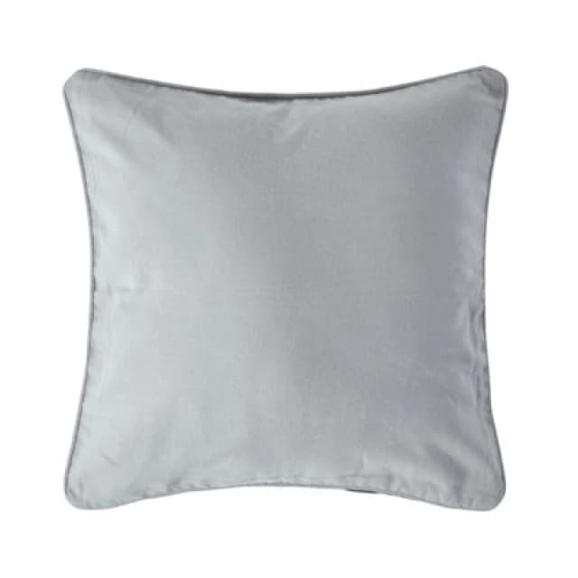 Homescapes Cotton Plain Grey Cushion Cover, 60 X 60 Cm