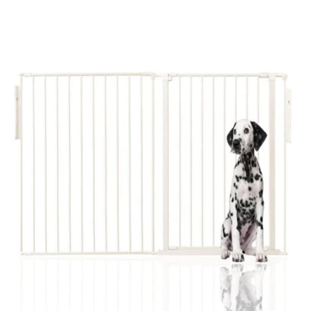 Bettacare Premium Extra Tall Multi Panel Flexible Dog Barrier, Up To 154Cm Wide, White, 105Cm Tall