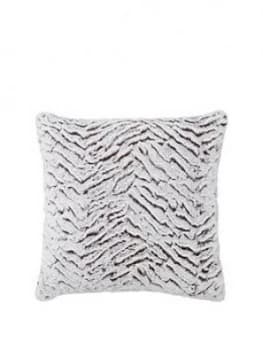 Catherine Lansfield Faux Fur Wolf Cushion