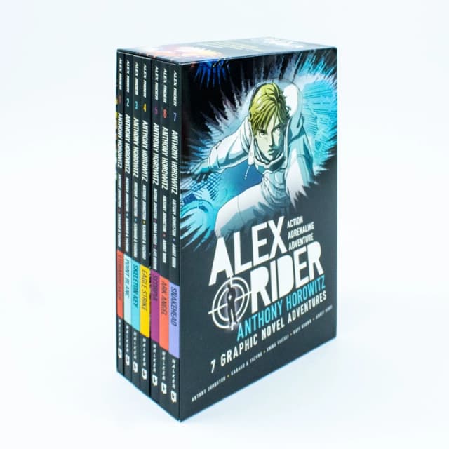 Alex Rider Graphic Novel Adventures Box Set Anthony Horowitz Seven Book Collection Snakehead Ark Angel Anthony Horowitz Books