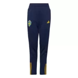 adidas Sweden Tiro 23 Training Tracksuit Bottoms Kids - Team Navy Blue 2 / Eqt Yellow