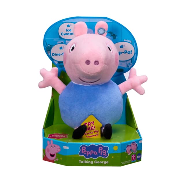Peppa Pig Talking George Plush Toy With Speech & Sound Effects Pre-School Soft Toy