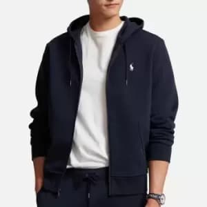 Polo Ralph Lauren Mens Double Knit Zip Hoodie - Aviator Navy - L
