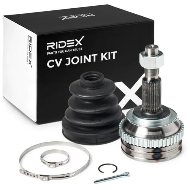 RIDEX 5J0074 CV Joint 5-Speed Manual Transmission, automatically operated, Lock ring, inside Joint Kit,drive shaft (5)