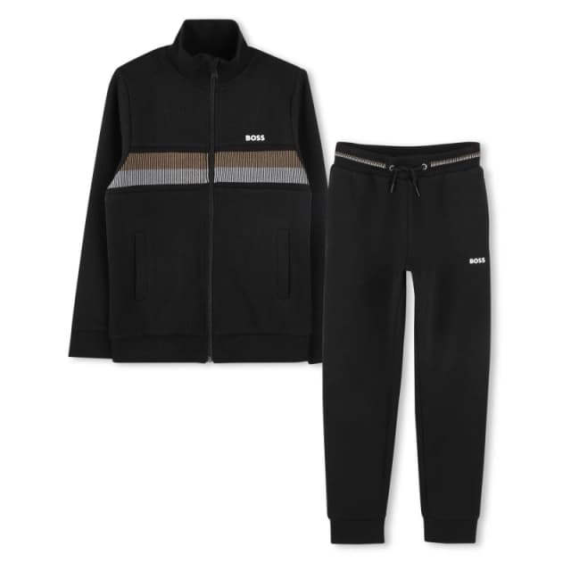 Boss Tracksuit Juniors - Black 13 - 14 Years