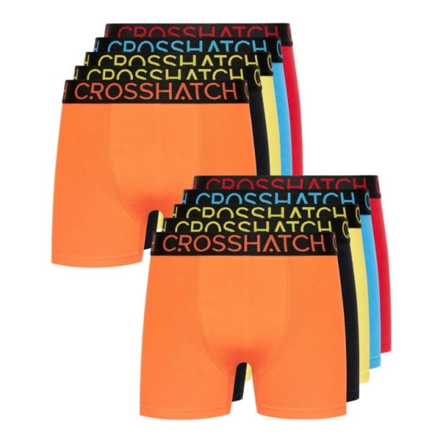 Crosshatch 12 Pack Of Highlighter Boxers Multi Colour male 2XL