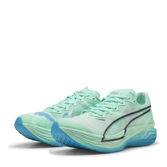 Puma Deviate Nitro Elite 3 Green Blue AW25 Shoe, Size 43 - EUR
