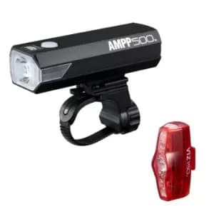 Cateye Ampp 500 and Viz 150 Rechargeable Bike Light Set