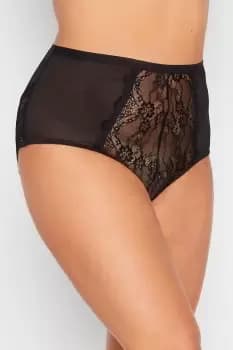 Lace Front High Waisted Pants