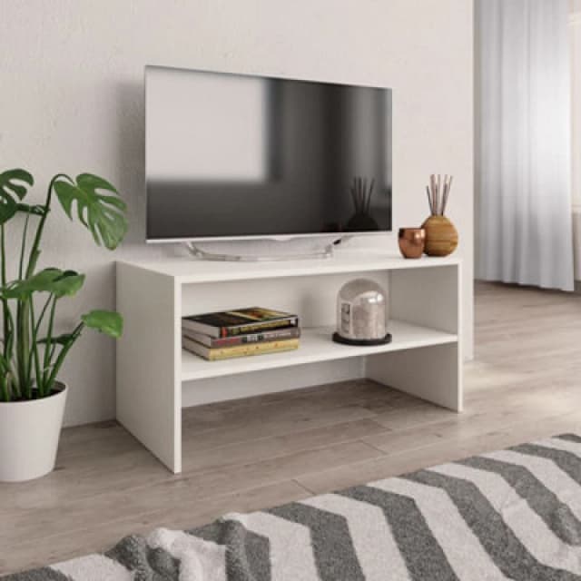 VIDAXL TV Cabinet White 80x40x40cm Engineered Wood vidaXL 800054