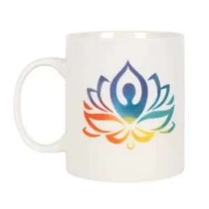Watercolour Yoga Lotus Ceramic Mug