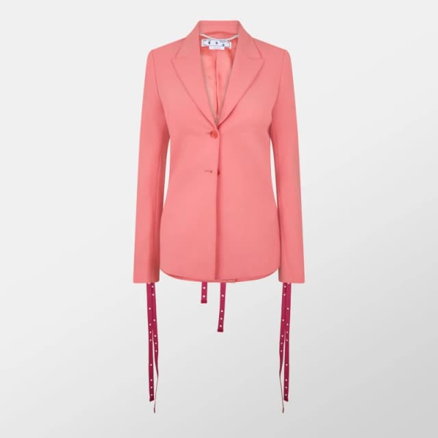 Off White Womens Suit Jacket Pink female 8 (XS)