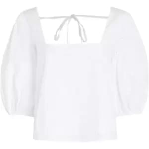 Tommy Hilfiger AMD Org Co Blouse Ss - White
