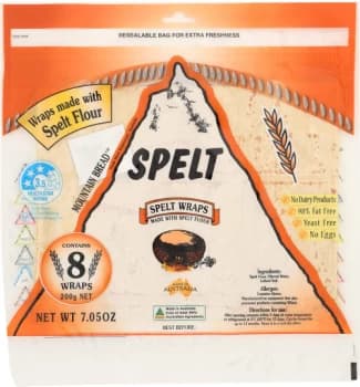 Mountain Bread Spelt Wraps - 200g (Case of 15)