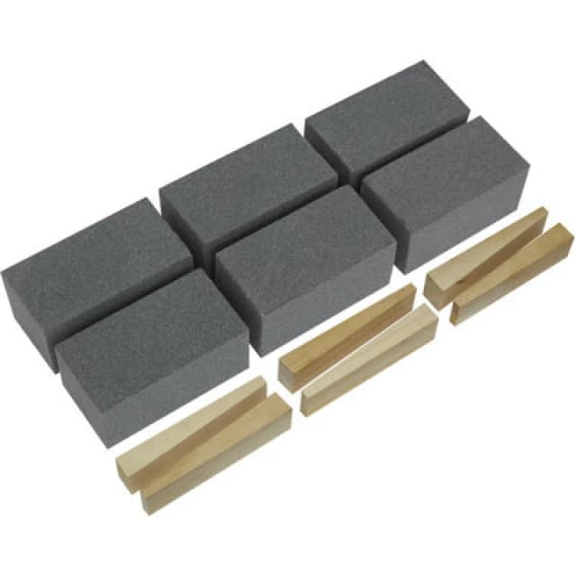 Loops 6 PACK Silicon Carbide Floor Grinding Block - 50 x 50 x 100mm - 60 Grit Multi