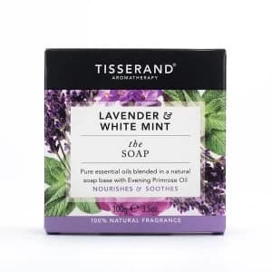 Tisserand Aromatherapy Lavender & White Mint Gentle Soap Bar 100g
