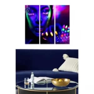 MDF431931772 Multicolor Decorative MDF Painting (3 Pieces)