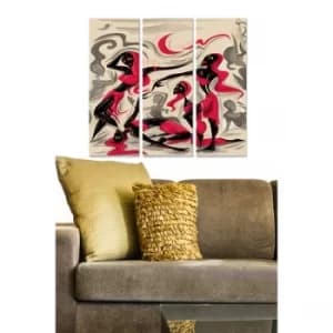 MDF235595086 Multicolor Decorative MDF Painting (3 Pieces)