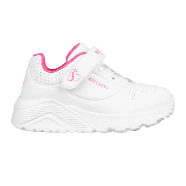 Skechers Gore & Strap Fashion Embossed Sneak Low-Top Trainers Girls Pink/White female C4 (21)