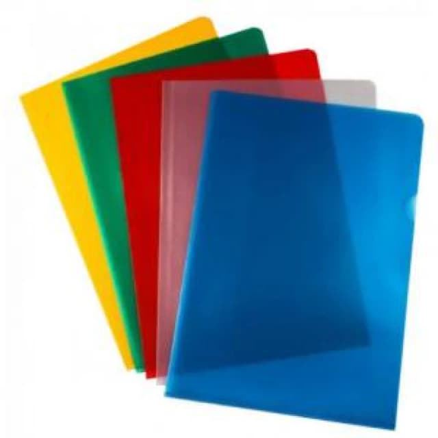 ValueX Cut Flush Folder Polypropylene A4 120 Micron Assorted Colours EXR33447PF