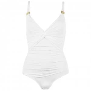 Biba Icon Swimsuit With Tummy Control - White