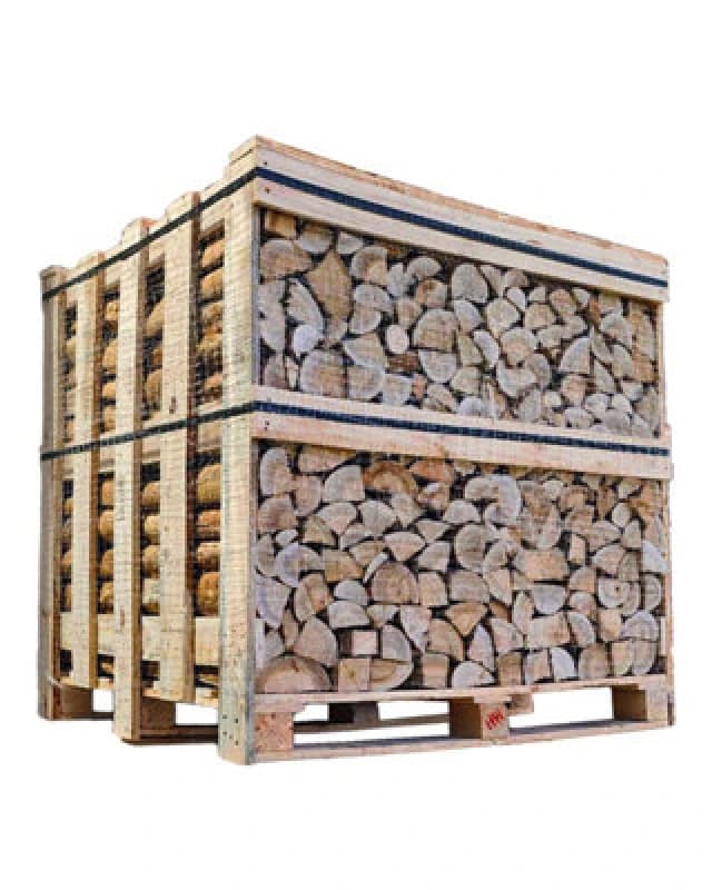 Ecoblaze Kiln Dried Premium Hardwood Full Crate Ready To Burn Logs 1200L