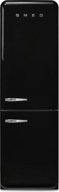 Smeg 331 Litre Fifties Style Right Hand Hinge 70/30 Fridge Freezer - Black FAB32RBL6UK Black