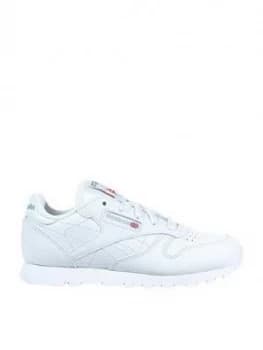 Reebok Classic Leather Junior Trainer, White, Size 3