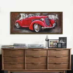 MZM817 Multicolor Decorative Framed MDF Painting