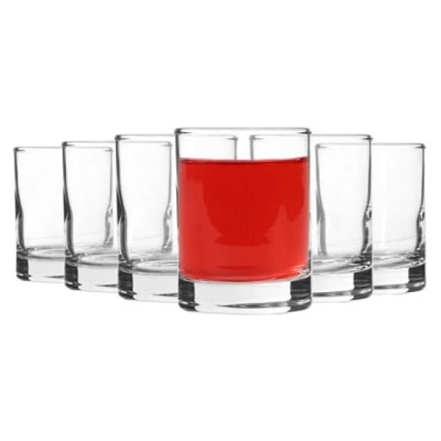 LAV Liberty Shot Glasses - 65ml - Clear - Pack of 6 Clear unisex