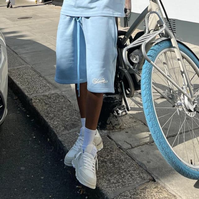 Tela Cruz Mens Fleece Shorts Placid Blue male X Small