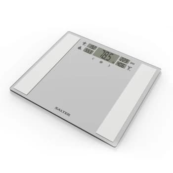 Salter Dashboard Analyser Wide Bathroom Scale - Silver