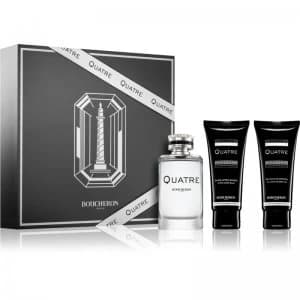Boucheron Quatre Pour Homme Gift Set 100ml Eau de Toilette + 100ml Aftershave Balm + 100ml Shower Gel