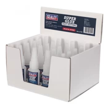 Sealey SCS302 Super Glue Fast Setting 20g Pack of 20