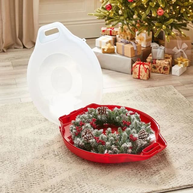 Strata Strata Extra Large Wreath Holder Storage Box - Clear